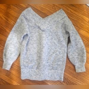 Gray Off-Shoulder Women's Sweater By Nitrogen Size XS